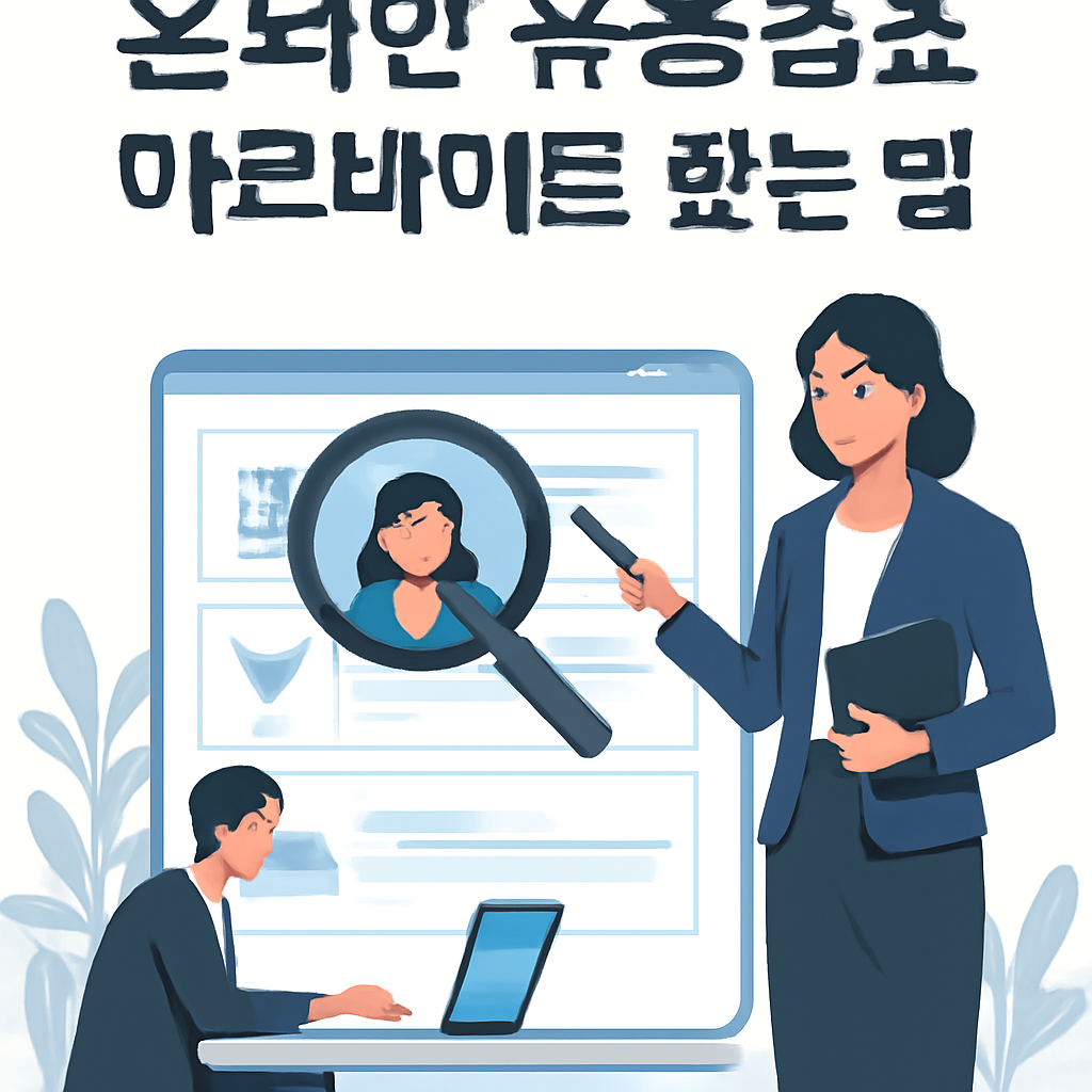 온라인 유흥업소 아르바이트 찾는 법 이미지