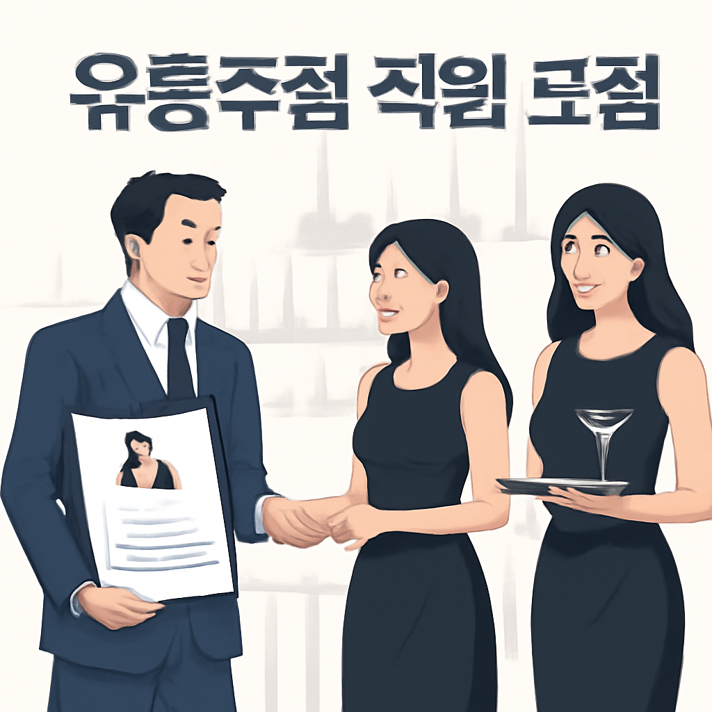 유흥주점 직원 모집 이미지