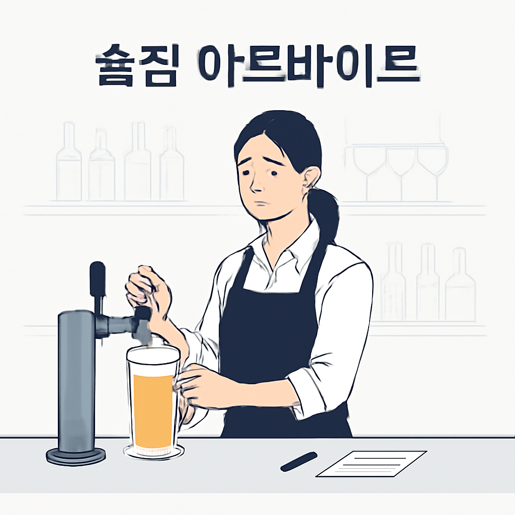 술집 아르바이트 이미지