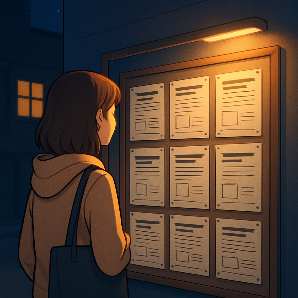 야간 아르바이트 채용 공고 모음 이미지