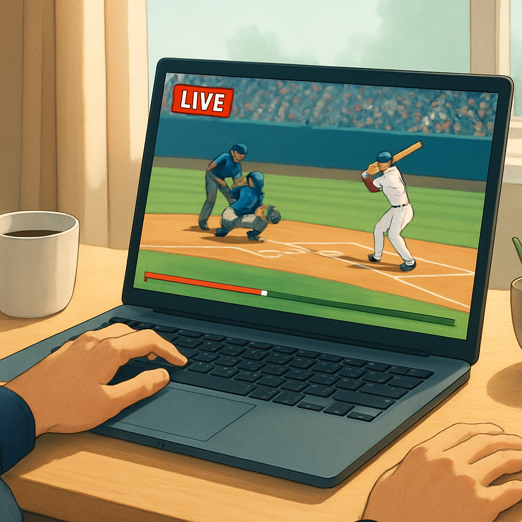 한국 프로야구 생중계 합법적 스트리밍 서비스 이미지